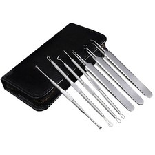 Professional Grade Blemish Remover Tools Set Blackhead Extractor w/ Case 7 Piece