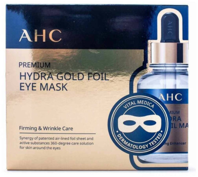 AHC PREMIUM HYDRA GOLD FOLIE AUGENMASKE, Koreanische Kosmetik, Kbeauty, Probe