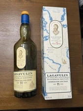 EMPTY Lagavulin Islay Scotch Whisky Nick Offerman Edition Bottle With Box 750 ml