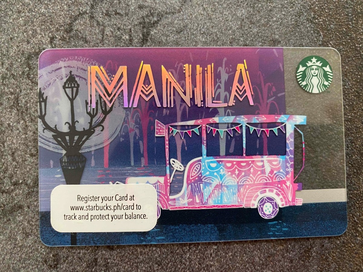 Starbucks Gift Card Philippines Pilipinas Manila w/ Pin Intact | eBay