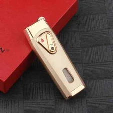 JOBON Creative Metal Outdoor Windproof Butane Gas Lighter Blue Flame Turbo 2