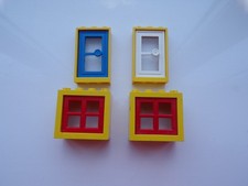 LEGO Windows & Door Set 2 Windows 4132/4133 (2x4x3) 2 Doors  3579 / 7930 (2x4x5)