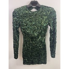 Forever 21 Womens-Juniors Green Sequin Dress Size XS (NWT)