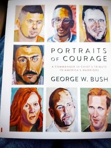 George W Bush signed book Portraits of Courage 1st printing autographed