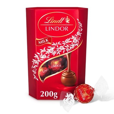 Lindt Lindor Milchschokolade Trüffel - 200g Box 200g (1er Pack), 