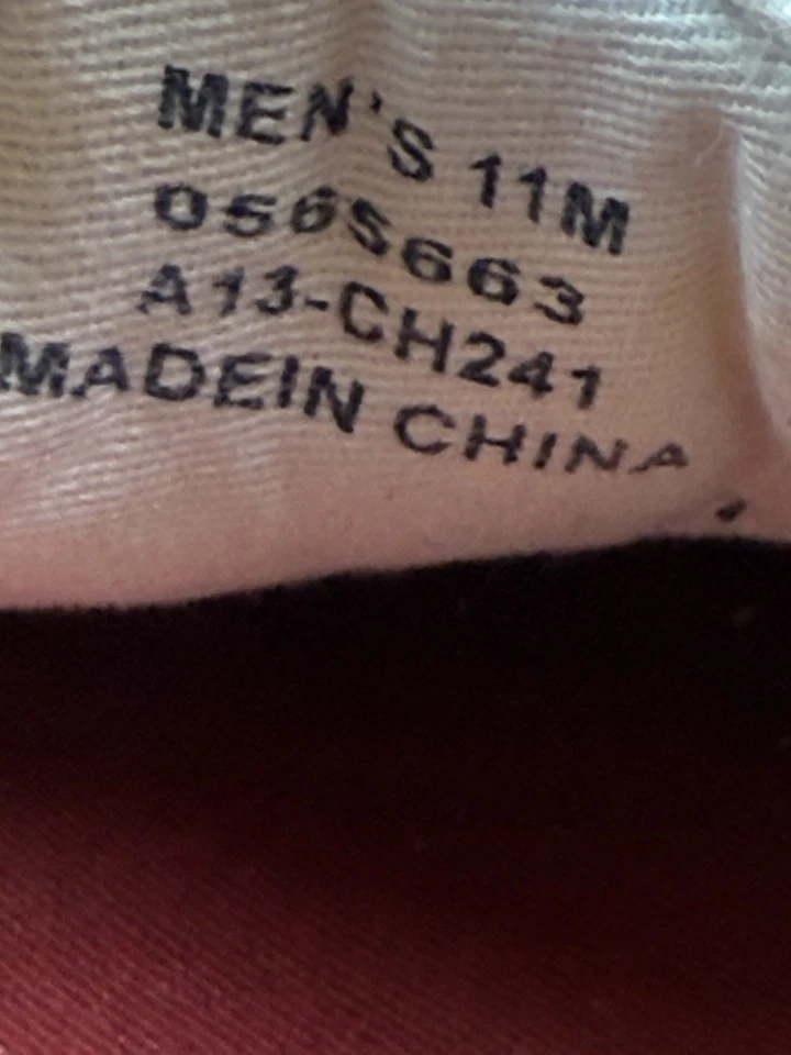 Zapatos de Barco SPERRY Top Sider Rojo Lona PARA HOMBRES 11M Cuero Marrón Foto 3 de 4