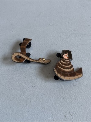DISNEY KATALOG JUNGLE BOOK 35TH ANNIVERSARY 2 PIN SET KAA SNAKE AND MOWGLI