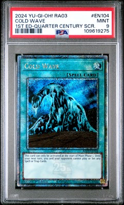 2024 YU-GI-OH! RA03-QUARTER CENTURY BONANZA #EN104 COLD WAVE PSA 9 | eBay