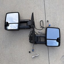 Power Heated Tow Mirrors Switchback For 03-06 Silverado Gmc Sierra 1500 2500hd