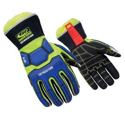 R337 Increased Visibility TPR Impact Protection Extrication Gloves with Gaiter