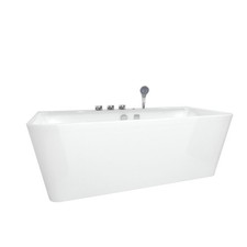 AcquaVapore freistehende Badewanne Wanne Acryl F05 170x80cm mit Komfort-Armatur
