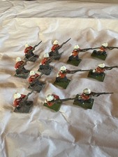 W. Britain Anglo-Zulu War British 24th Foot 12-Figure Firing Line Lot 54mm Gloss