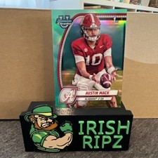 2024 Bowman University Chrome - Austin Mack #87 Aqua Refractor /299 (RC) Alabama