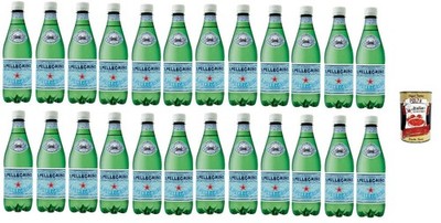 San Pellegrino Sprudelwasser in der Flasche 24 x 500ml+Polpa 400g