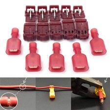  200 T-Taps  Male Disconnect Wire Connectors Red 22-18 AWG Gauge Terminals US