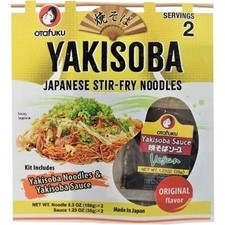 OTAFUKU Yakisoba Nudeln mit Sauce Kochset 370g Japanische Bratnudeln 2 Portionen