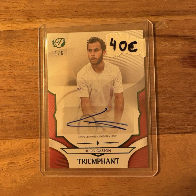 Topps 2025 Triumphant TRIUMPHANT Hugo Gaston #55-A Autogramm 1/5