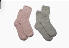 UnHide Softie Socks, 2-Pack, Rosy Baby and Greige Goose, Fits Sizes 6-9