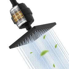 Filtered Shower Head High Pressure Rain Shower Head Water Saving Softer Water