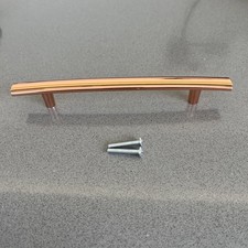 8 Pack - Curved T-Bar Cabinet Pull Handles, 185mm Long x 128mm fixing Rose Gold 