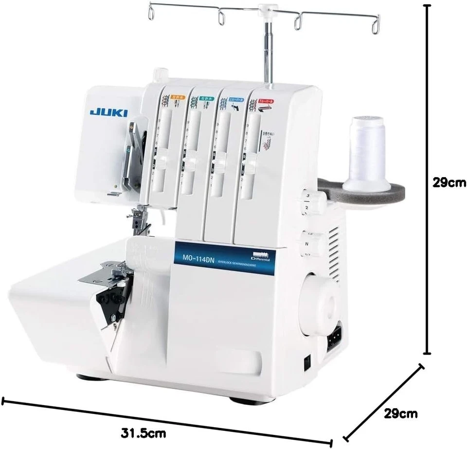 JUKI 2-needle, 4-thread, differential feed overlock sewing machine MO-114DN - Image 2 of 2