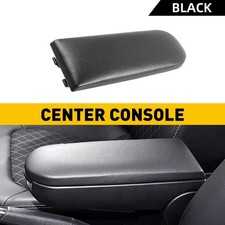 Armrest Lid Leather Black Center Console Cover For Vw Jetta Golf Passat Beetle