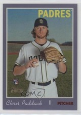 2019 Topps Heritage High Number Hot Box Purple Refractor Chris Paddack u0u