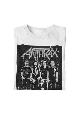 Anthrax With the Band Officially Licensed Mens T Shirt White