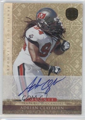 2011 Panini Gold Standard Signatures 14/25 Adrian Clayborn Rookie Auto RC 0f8