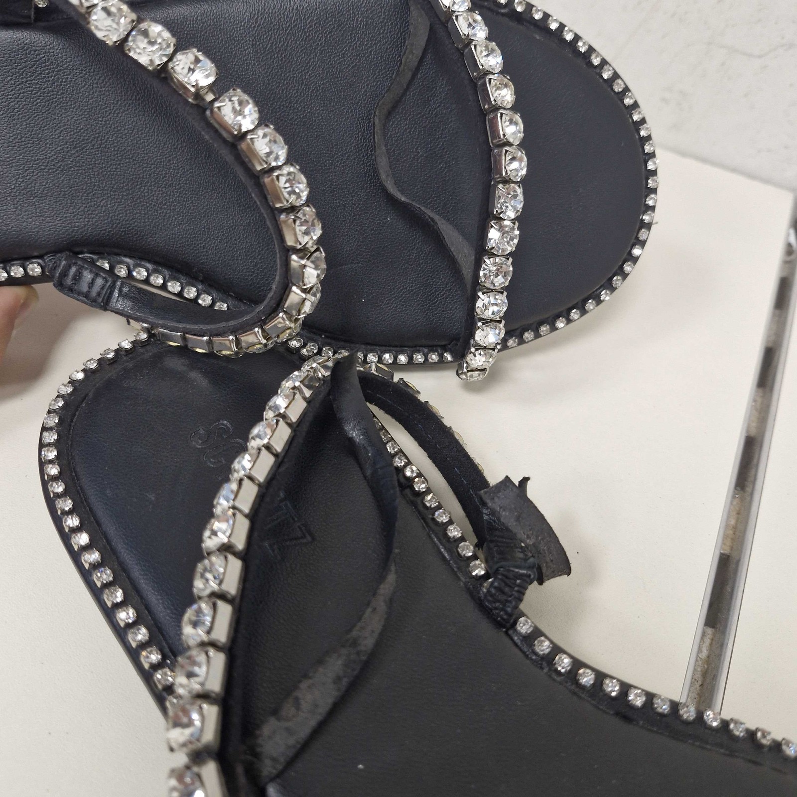 SCHUTZ Women Ada Sandals Black/Silver Size EU 39.5 RRP £135 image 4