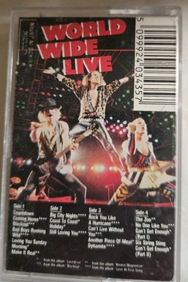 World Wide Live Scorpions Cassette Tape One Only Album Great Condition