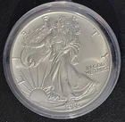 1986 American Silver Eagle $1 Dollar 1 Oz 999 Silver Coin, Uncirculated, In Case