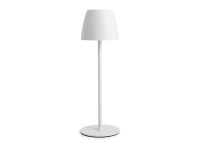 Lampen Eureka aus Tabelle IN Metall Weiß CM 38. Wiederaufladbar LED Mit E