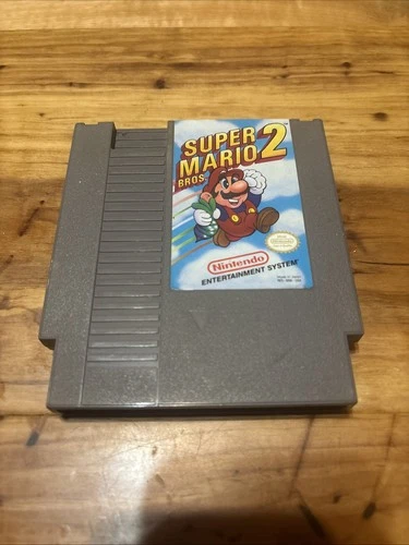 Vintage Nintendo NES Super Mario Bros 2 Video Game