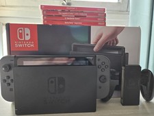 Nintendo Switch 32GB Grey Console With 4 Games And Box