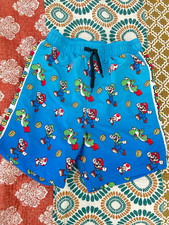 Super Mario Brothers Big Kid size 12 Boys Nintendo Swimming Trunks/Bathing Suit