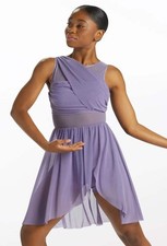 Pre-Owned Costume Balera D8423 Medium Adult Purple Mesh Lyrical Contemporary