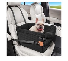 Dog Car Seat for Small Dogs,PU Leather Pet Car Seat Boosters,Puppy Cat Carsea...
