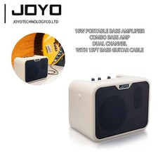 JOYO 10W Portable Bass Amplifier Dual Channel with 15ft Cable Combo Bass Amp