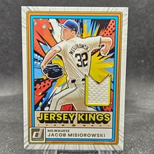 Jacob Misiorowski 2026 Donruss Baseball Jersey Kings Milwaukee Brewers #JK-JM