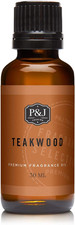 P J Fragrance Oil  Teakwood Oil 30Ml - Candle Scents for Candle Making, Freshie