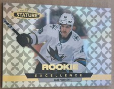 2021-22 Upper Deck Stature Rookie Excellence Lane Pederson RE-38 San Jose Sharks