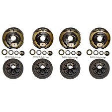 2 Sets Trailer 8 On 6.5 Hub Drum Kits 12x2 Electric Brakes For 7000 Lb Axle