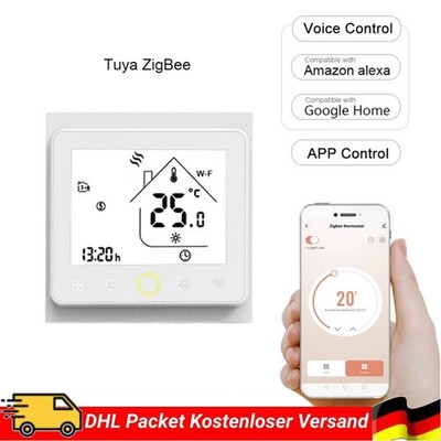 Smart Thermostat Intellight Temperaturregler 5A Wasser Fußbodenheizung Weiß DHL