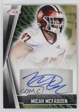 2022 SAGE Low Series Auto Black Micah McFadden #A-MM2 Auto 11ur