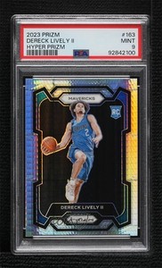 2023-24 Panini Prizm Hyper Prizm Dereck Lively II #163 PSA 9 MINT Rookie RC