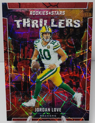 2024 Panini Rookies & Stars Jordan Love Longevity Laser Prizm Thrillers Packers