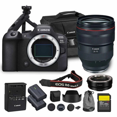 Canon EOS R6 Mark II Mirrorless 24.2MP Autofocus Black 3in Hot Shoe Li-Ion