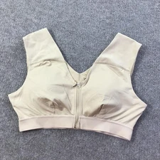 Tommie Copper Sports Bra Womens 2XL Zip Front Shoulder Support Activewear Gym