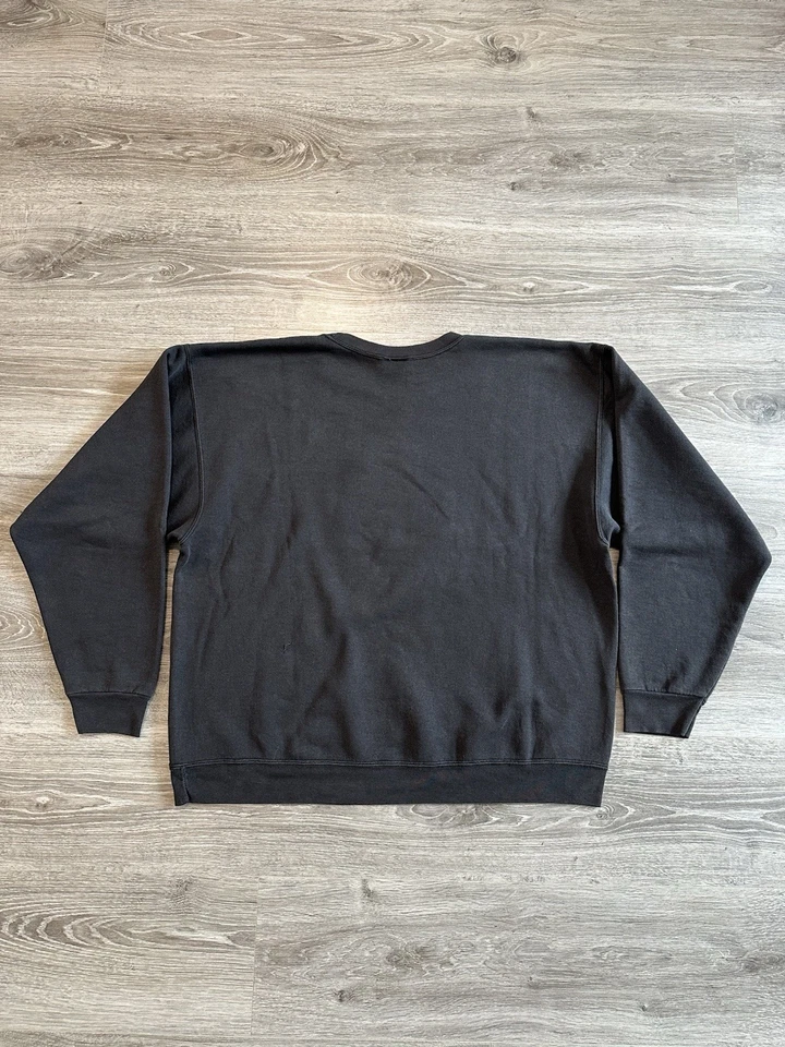 Suéter Vintage Planet Hollywood Vancouver Cuello Redondo Retro Años 90 Hecho en EE. UU. Negro Foto 3 de 4